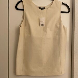 Vince Leather/ Silk Top - size 6 - NWT